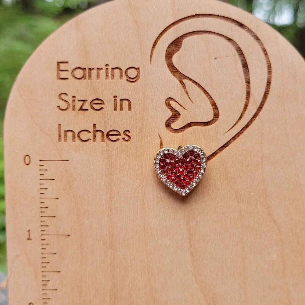 Ultra Shimmer Heart Stud Earrings